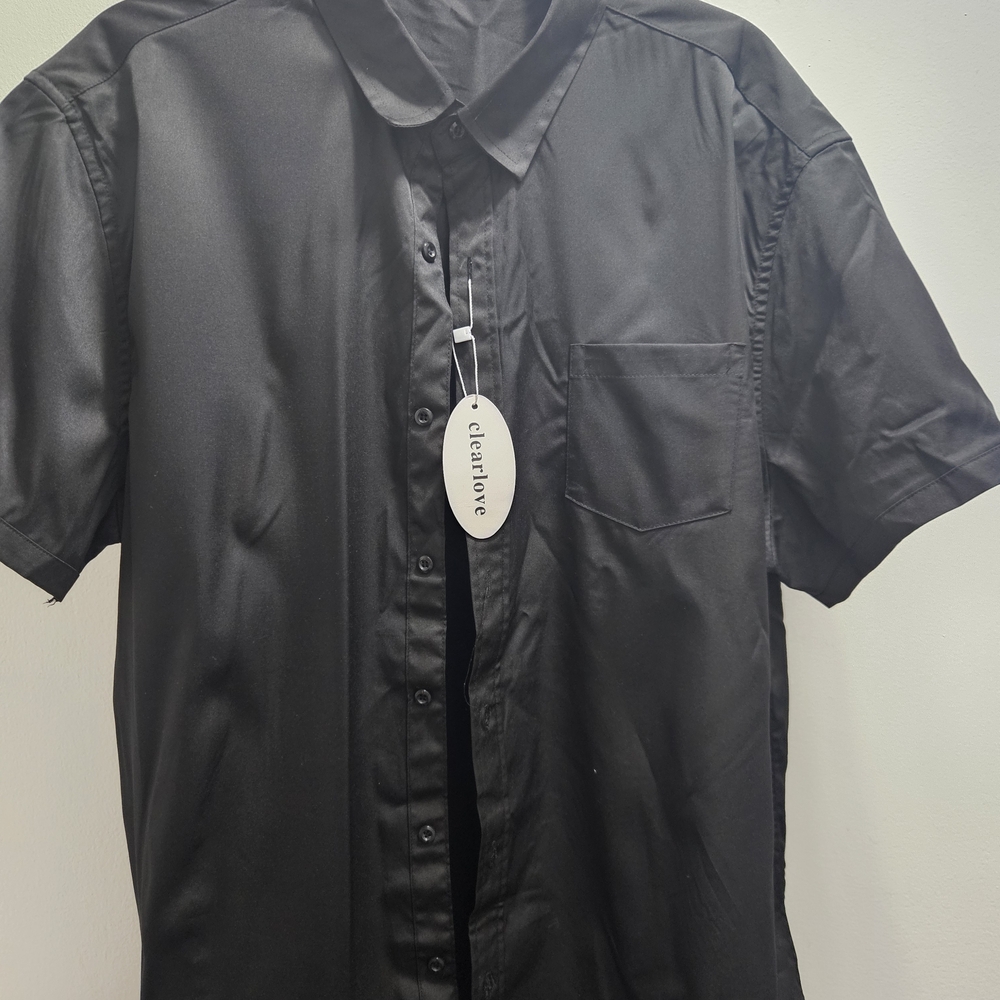 Men's Classic Black Button Down Shirt